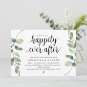 Moderne Eucalyptus, Oefendiner voor de bruiloft Kaart (Staand voorkant)