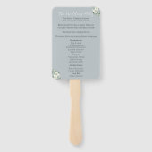 Moderne Eucalyptus Orde van service hand Fans Handwaaier (Achterkant)