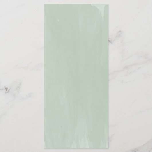 Moderne eucalyptus Place - Instelling Dank u wel Programmakaart (Achterkant)