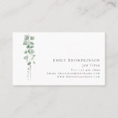 Moderne Eucalyptus QR-code Alle beroepen Visitekaartje (Voorkant)