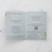 Moderne Eucalyptus QR-code bruiloft (Binnen)