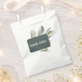 moderne eucalyptus tafel nummer bedankzakje (Geknipt)