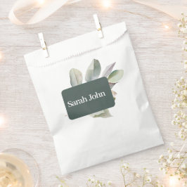 moderne eucalyptus tafel nummer  bedankzakje