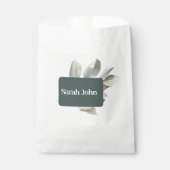 moderne eucalyptus tafel nummer  bedankzakje (Voorkant)