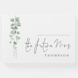 Moderne Eucalyptus Toekomstige Mrs Bruidsmeisjesfe Gastenboek
