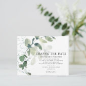 Moderne eucalyptus Verander de aankondiging van de Briefkaart (Staand voorkant)