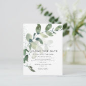 Moderne eucalyptus Verander de aankondiging van de Briefkaart (Staand voorkant)