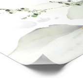 Moderne Eucalyptus verlaat gouden boho welkomsttek Poster (Hoek)