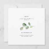 Moderne Eucalyptus Vrijgezellenfeest Square Kaart (Achterkant)