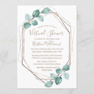 Moderne Eucalyptus Waterverf Coffee Script Weddens Kaart