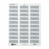 Moderne Eucalyptus Wedding Retour Adreslabels Etiket (Full Sheet)