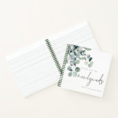 Moderne Eucalyptus wensen voor Passen getrouwd Gas Notitieboek (Binnen)