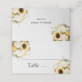 moderne Eucalyptus wild Bloemen Botanische Bruilof Plaatskaartje (Buitenkant ongevouwen)