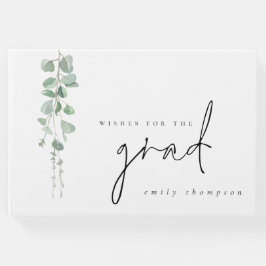 Moderne Eucalyptus Wishes for Afstudeerder Afstude Gastenboek