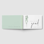 Moderne Eucalyptus Wishes for Afstudeerder Afstude Gastenboek (Volledig)