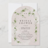 Moderne Eucalyptus Wreatmonogram Vrijgezellenfeest Kaart (Voorkant)