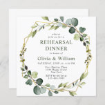 Moderne Eucalyptus Wreator Lijst REHEARSAL DINNER Kaart<br><div class="desc">Dit ontwerp van hoge kwaliteit is eenvoudig aan te passen aan uw trouwkleuren,  stijlen en thema. Voor verdere aanpassing,  te klikken gelieve de "pas verder"verbinding aan en ons ontwerphulpmiddel te gebruiken om deze sjabloon te wijzigen. Neem contact met me op als je hulp of overeenkomende objecten nodig hebt.</div>