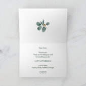 Moderne Eucalyptusblad Moederdag Kaart (Binnen)