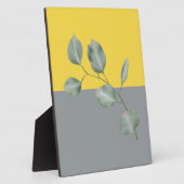 Moderne Eucalyptusbladeren Kunst Fotoplaat (Zijkant)