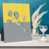 Moderne Eucalyptusbladeren Kunst Fotoplaat (Zijkant)