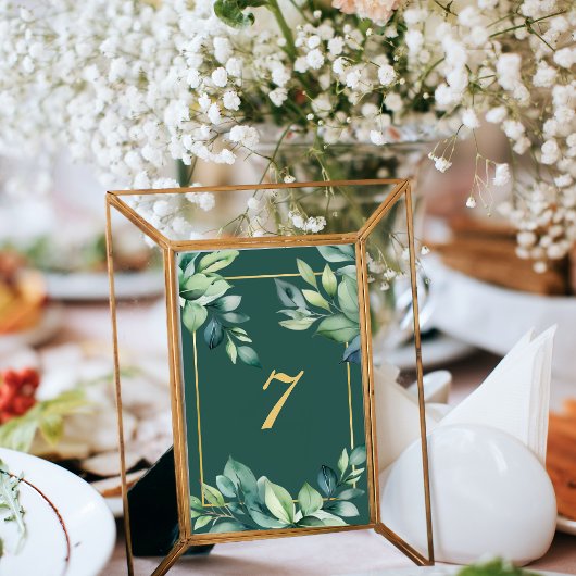 Moderne Eucalyptusbladeren QR-code Moslim Huwelijk Kaart