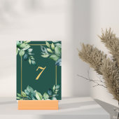 Moderne Eucalyptusbladeren QR-code Moslim Huwelijk Kaart