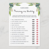 Moderne eucalyptusparen schokken mama of papa (Voorkant)