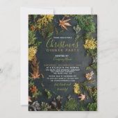 Moderne Evergreen Green Holiday Party uitnodiging (Voorkant)