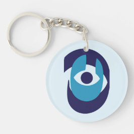 Moderne Evil Eye Sleutelhanger – Beschermende Naza