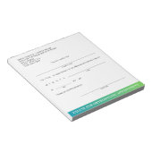 Moderne Excuse Slip Orthodontische Dental Afspraak Notitieblok (Schuin)