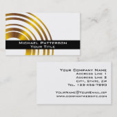 Moderne Executive Circles Professional Visitekaartje (Voorkant / Achterkant)