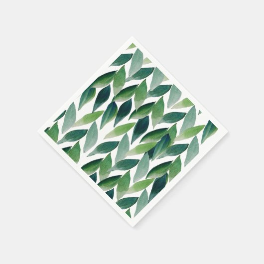 Moderne exotische groene Boheemse Natuur Servet (Hoek)