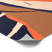 Moderne exotische oerwoud planten illustratiepatro poster (Hoek)