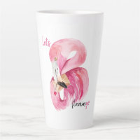 Moderne exotische roze laat Flamingo Waterverf