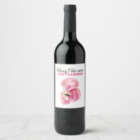 Moderne Exotische Roze Waterverf Flamingo Cadeau