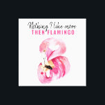 Moderne exotische roze Waterverf Flamingo Gift Canvas Afdruk<br><div class="desc">Moderne exotische roze Waterverf Flamingo Gift</div>
