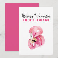 Moderne exotische roze Waterverf Flamingo Gift