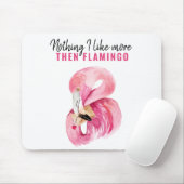 Moderne exotische roze Waterverf Flamingo Gift Muismat (Met muis)