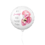 Moderne exotische roze Waterverf flamingo met cita Ballon<br><div class="desc">Opvallen en vieren in stijl met deze chique "Be a Flamingo in a Flock of Pigeons" ballon,  met een handgeschilderde waterverf flamingo en speels citaat. Een leuke manier om gasten te inspireren en persoonlijkheid toe te voegen aan uw feest!</div>