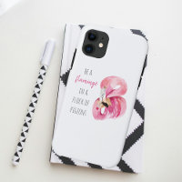 Moderne exotische roze Waterverf flamingo met cita