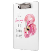 Moderne exotische roze Waterverf flamingo met cita Klembord (Links)
