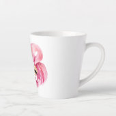 Moderne exotische roze Waterverf flamingo met cita Latte Mok (Rechts)