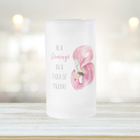 Moderne exotische roze Waterverf flamingo met cita