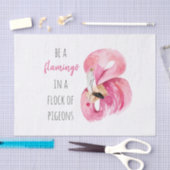 Moderne exotische roze Waterverf flamingo met cita Tissuepapier (Craft)