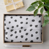 Moderne exotische roze Waterverf Flamingo & Stippe Tissuepapier (Geschenk)