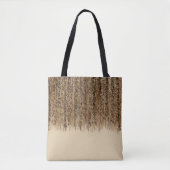 Moderne Exotische Safari Abstract Glam Print Tote Bag (Voorkant)