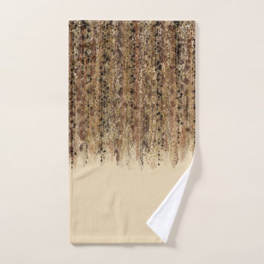 Moderne exotische Safari Abstracte Glam Print Bad Handdoek (Handdoek)