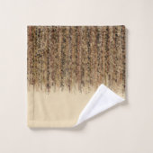 Moderne exotische Safari Abstracte Glam Print Bad Handdoek (Wasdoekje)