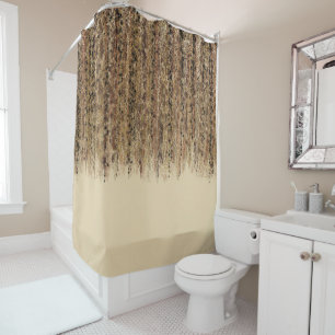 Moderne exotische Safari Abstracte Glam Print Douchegordijn