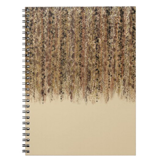Moderne exotische Safari Abstracte Glam Print Notitieboek (Voorkant)